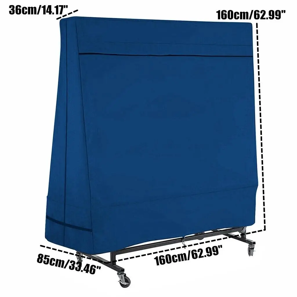 Table Tennis Table Cover, Folding Table Storage Covers Waterproof Dustproof,