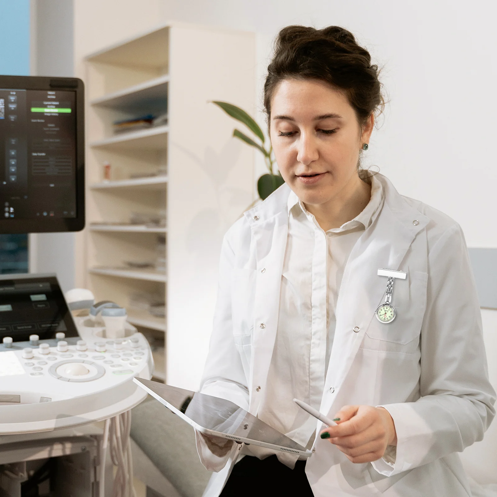 1 قطعة ساعة ممرضة التلبيب معلقة الكوارتز فوب الطبيب دبوس على الجيب الزي الطبي هدية للنساء الرجال الطلاب الممرضات أسبوع عيد ميلاد #1