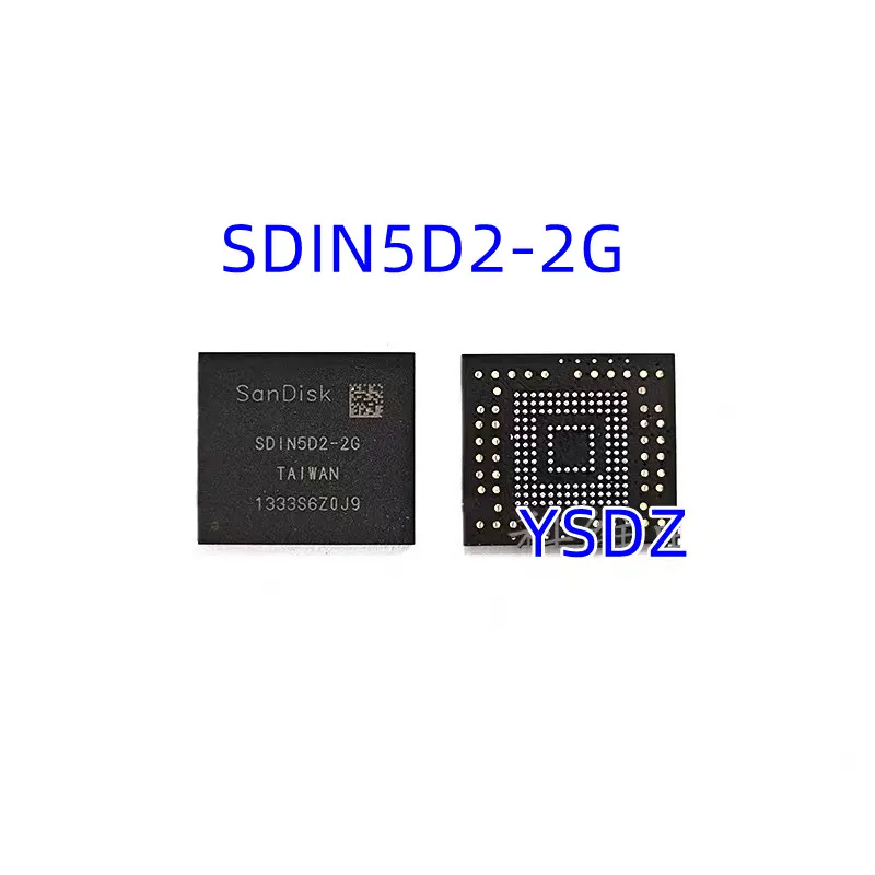 

100% New Original 2-10PCS SDIN5D2-2G BGA EMMC SDIN5D2 2G