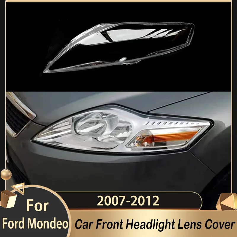 

Крышка объектива передней фары автомобиля для Ford Mondeo 2007-2012, абажур, маски, корпус фары, плексиглас, замена оригинальных линз