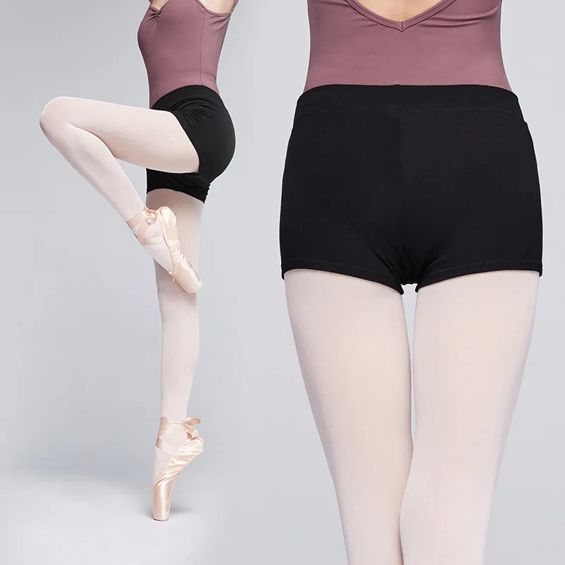 1pcs/lot casual Girls ballet Dance Shorts Black Cotton Kids Dance Training Shorts