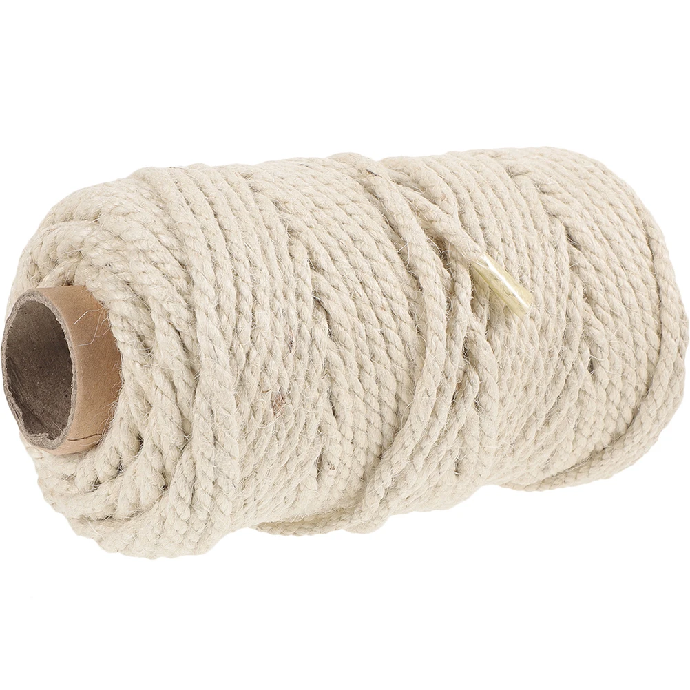 

50M White Sisal Rope Durable Cat Scratcher Replacement Rope Handmade Woven Multi Function Pet Supplies Accessories