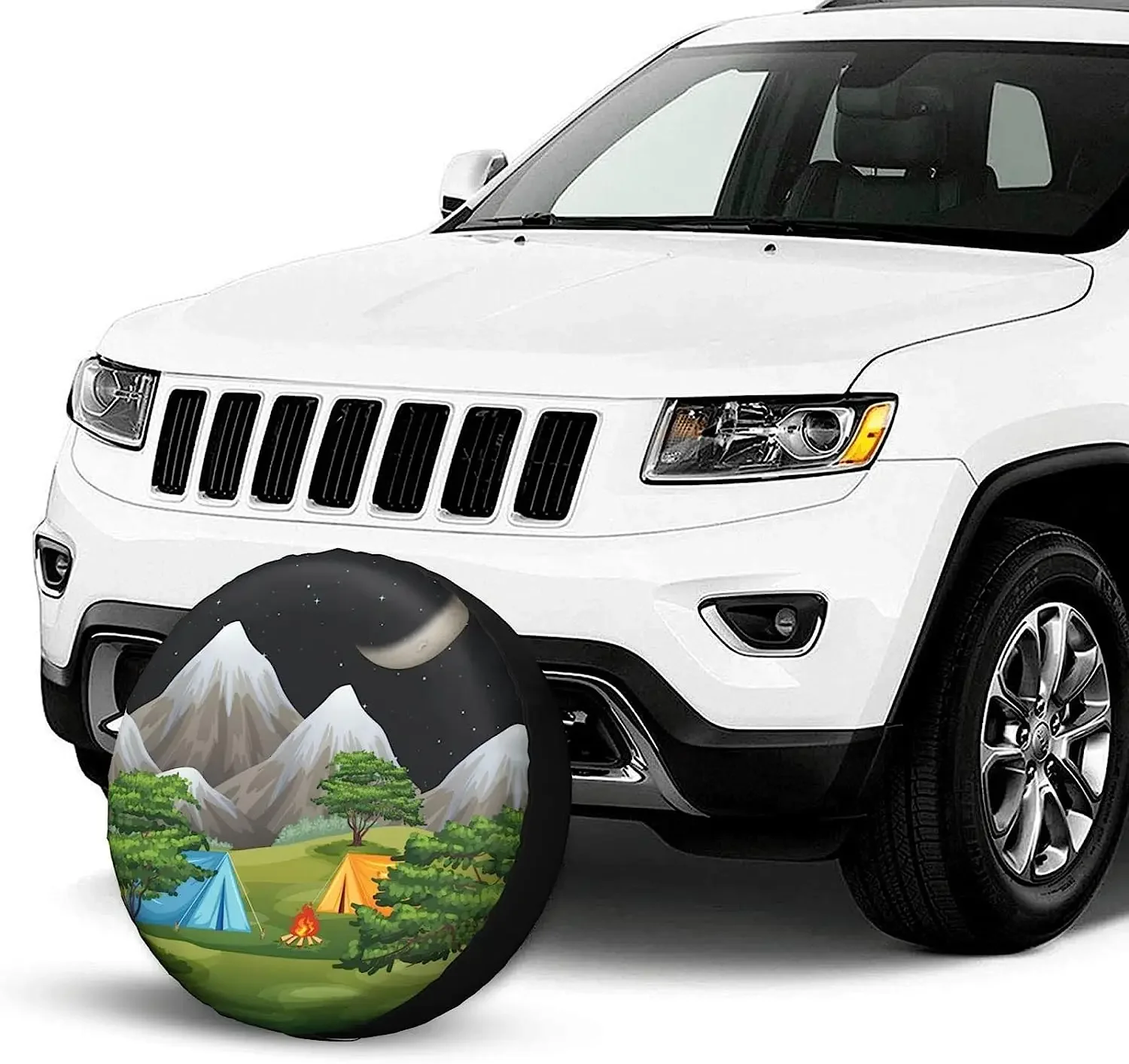 Mountain Camping Spare Tire Cover Weatherproof Dust-Proof Tire Universal Covers Fit for RV Truck SUV Motorhome Travel