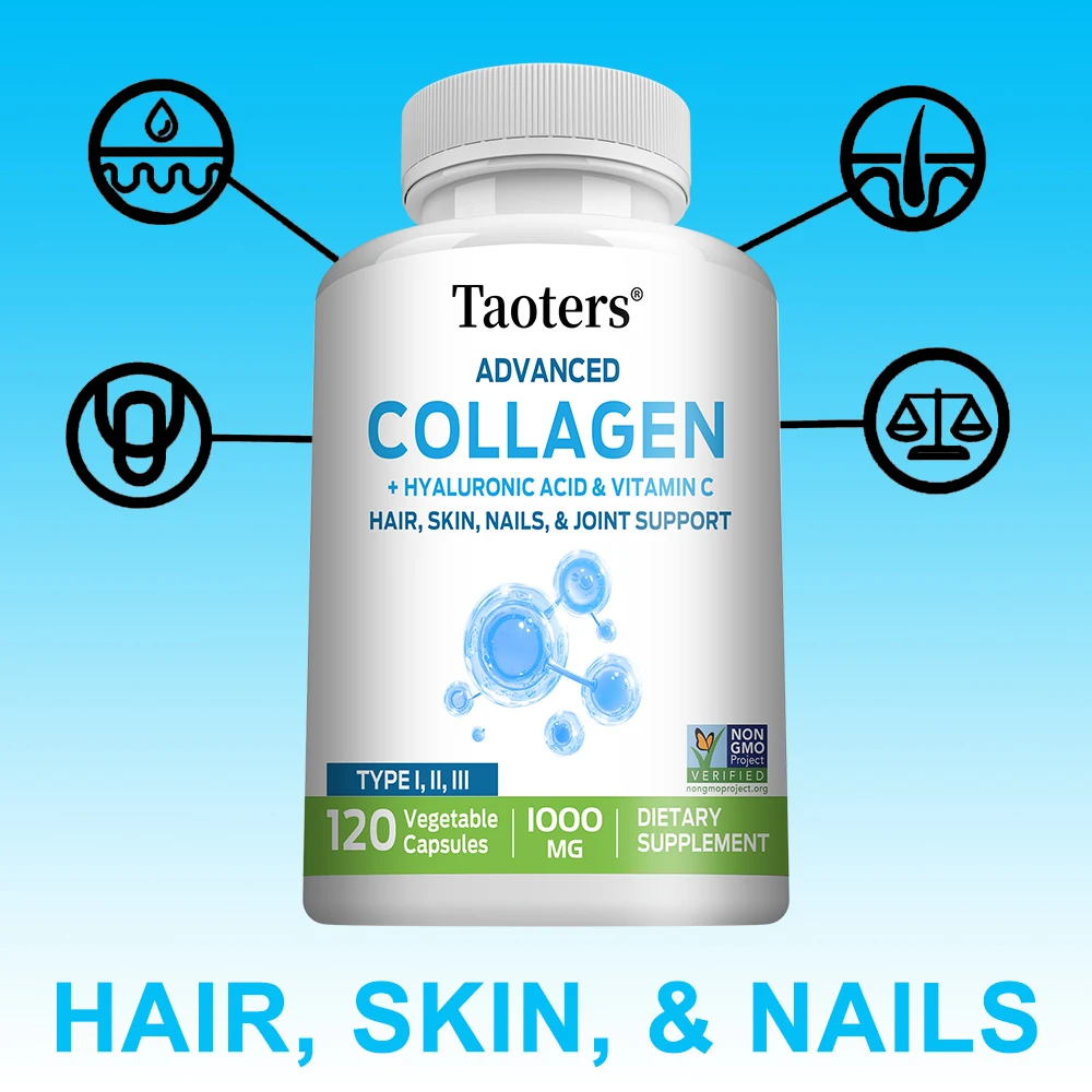 

Taoters Collagen Capsules Helps Support Joint Cartilage, Calcium Absorption and Immune Support, Strengthens Skin