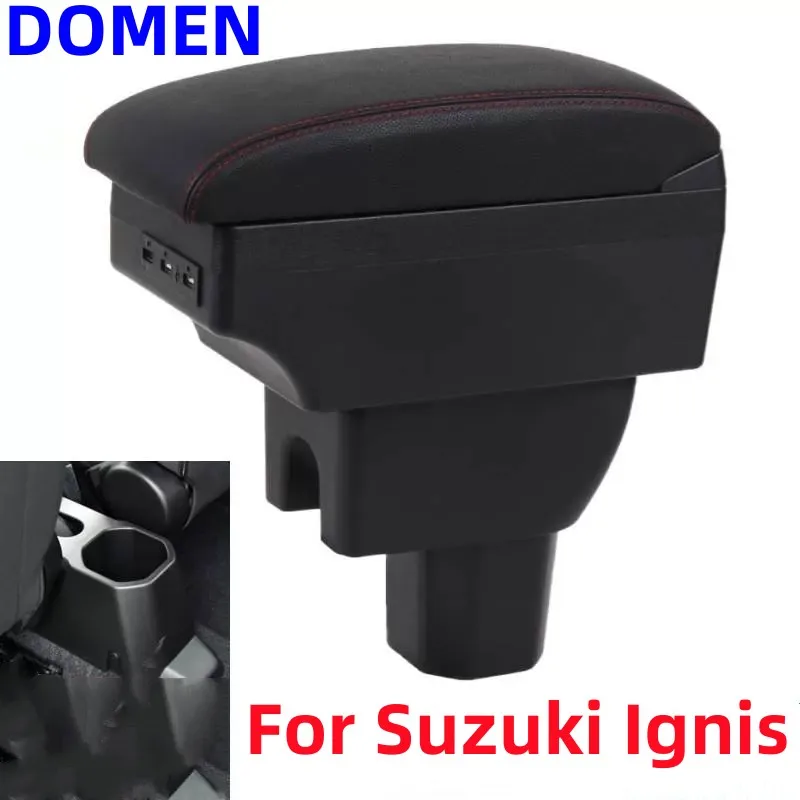 

For Suzuki IGNIS Armrest Retrofit parts Interior details Storage box Simple installation Car Armrest box Car Accessories USB