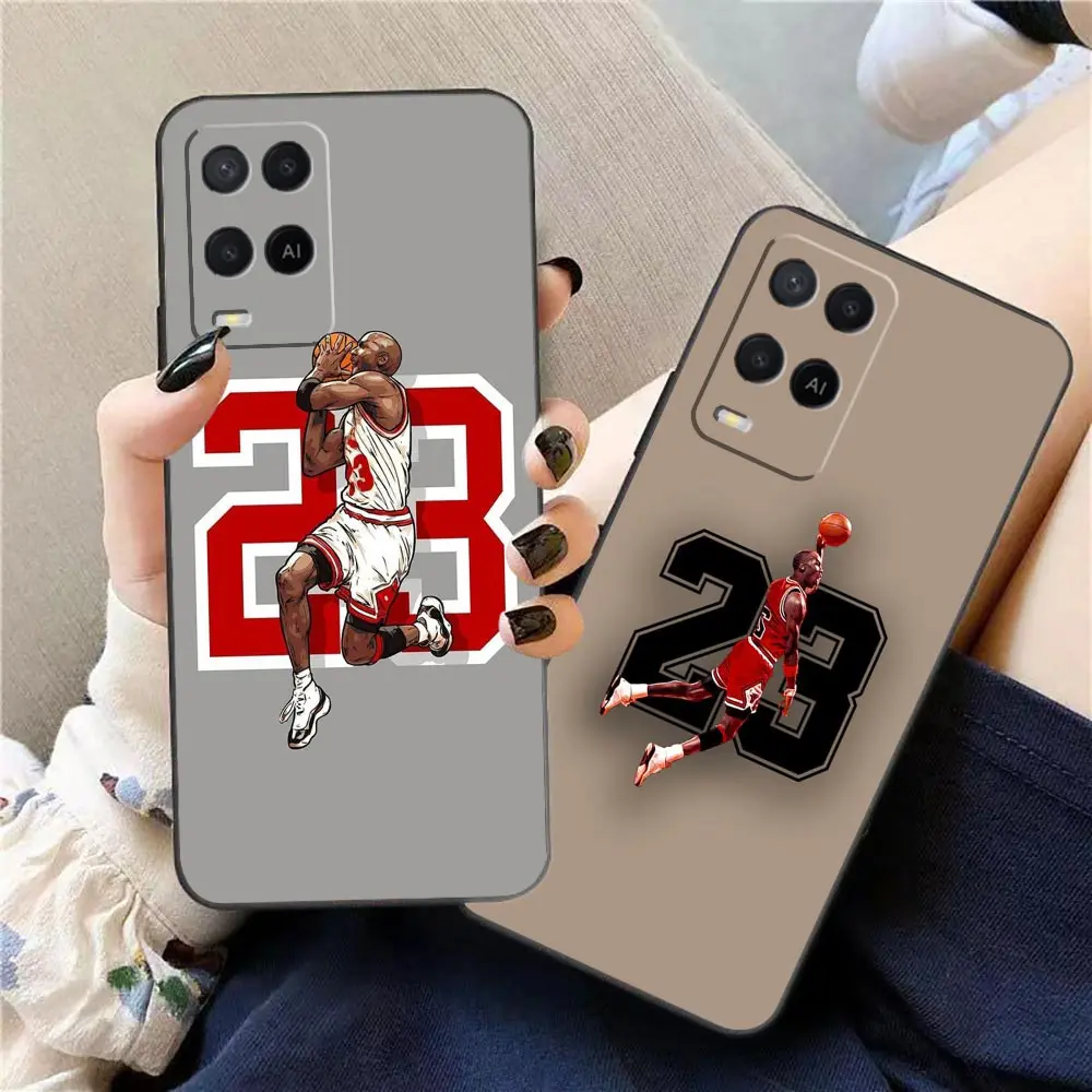 Basketball Sports Brand 23 Funda Case For OPPO A98 A95 A96 A97 A94 A93 A92S A91 A78 A74 A73 A71 A59 A55 A53 4G 5G A33 A17 Case