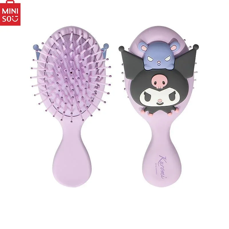 MINISO Sanrio Kuromi Pacha Dog Melody Cinnamon Dog Massage Airbag Comb Cute Portable Comb Portable Cartoon Comb  Genuine stock