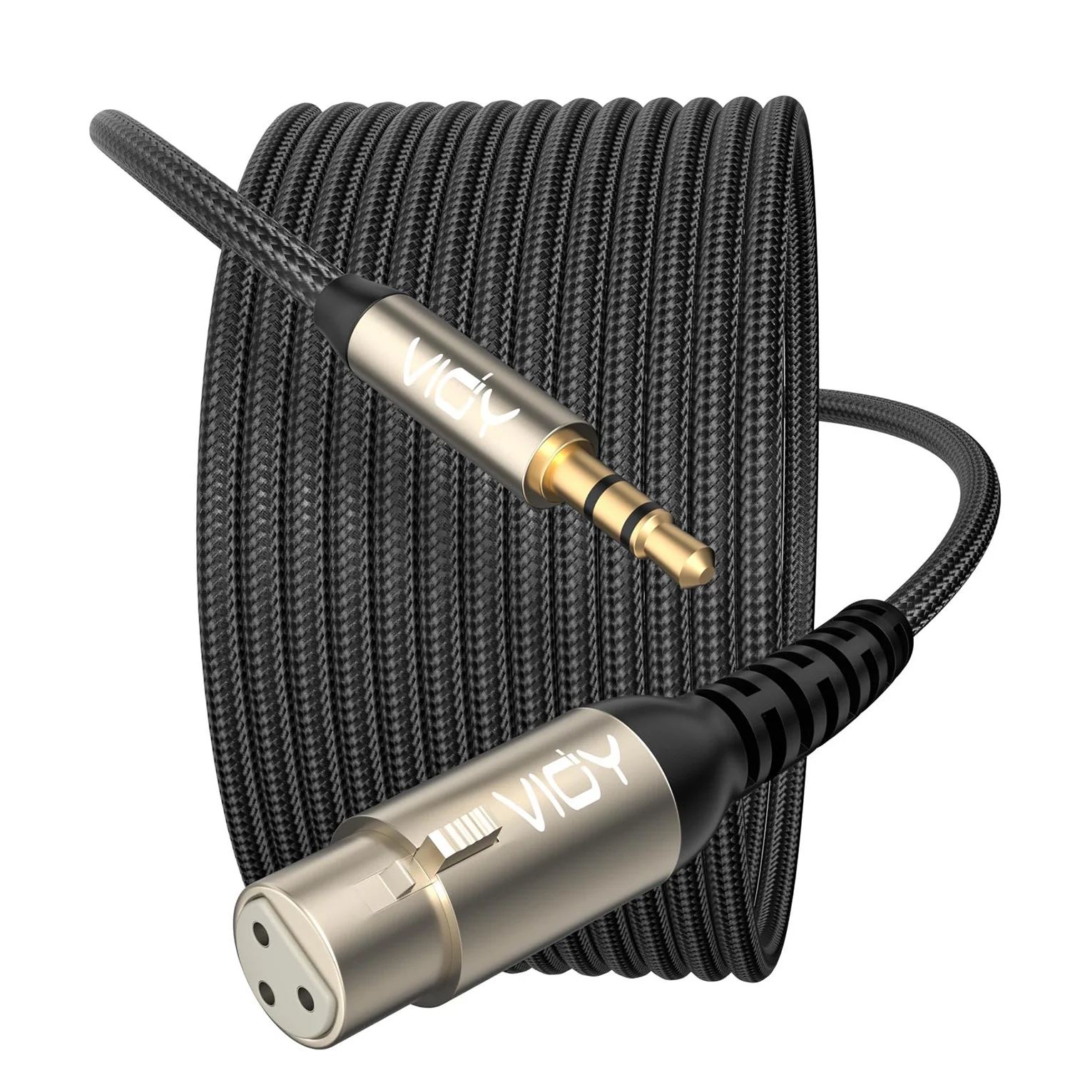 XLR To 3.5mm Cable 1/8 TRS Male To XLR Female Unbalanced Xlr Mic Audio Cord for Mixer Recorder Amplifier Sound Board