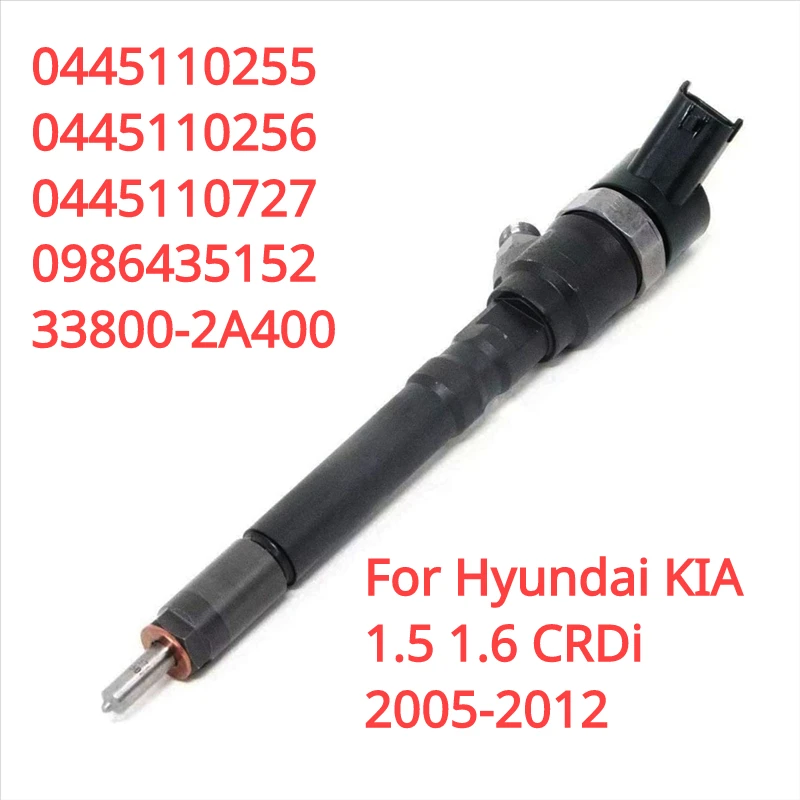 0445110255 0445110256 338002A400 New Diesel Fuel Injector Nozzle For Hyundai i30 Accent KIA Ceed Rio 1.5 1.6 CRDi 2005-2012