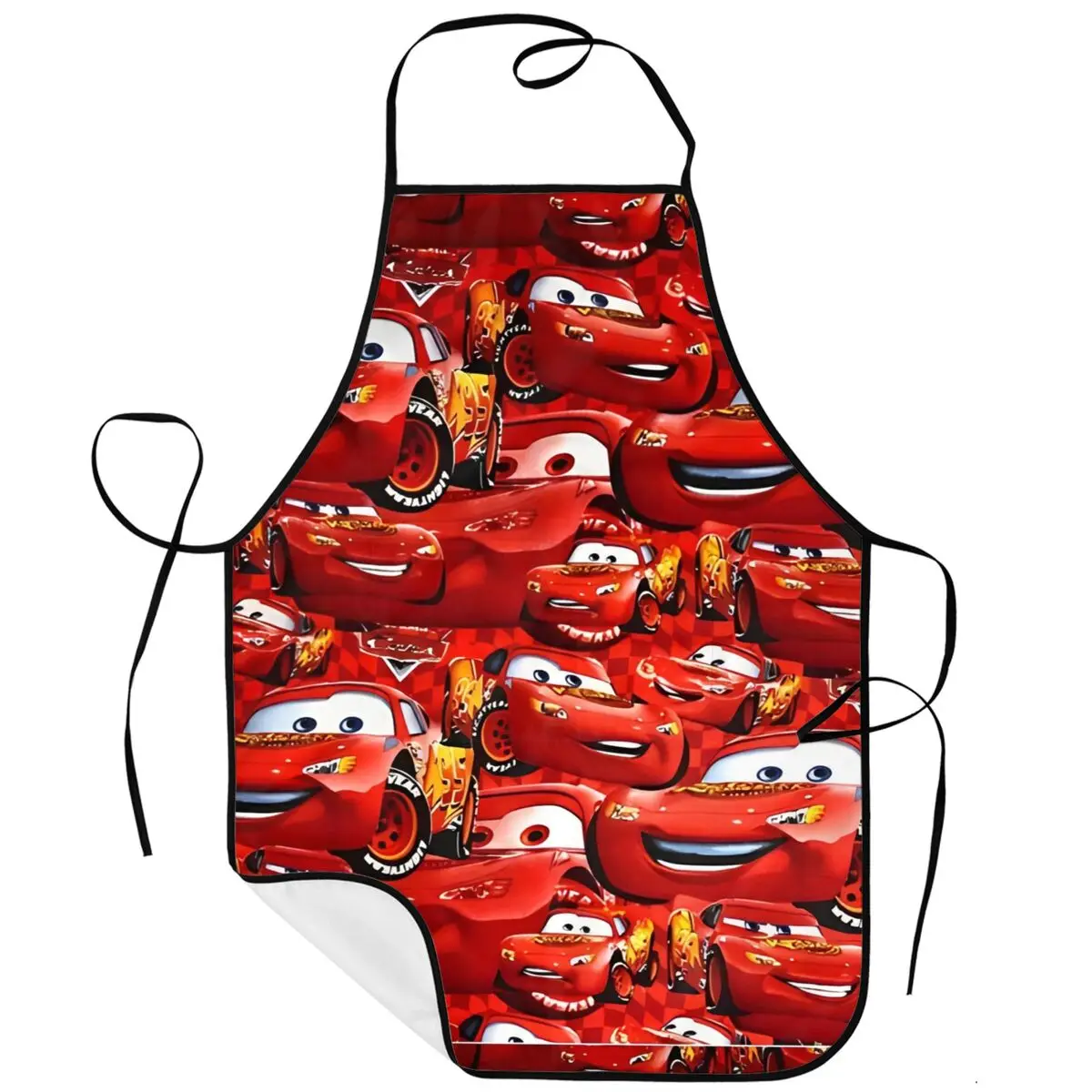 

Фартук Lightning McQueen для дома, кухни, выпечки, сада, приготовления пищи для женщин и мужчин, фартуки для выпечки с карманами, водонепроницаемые маслостойкие фартуки