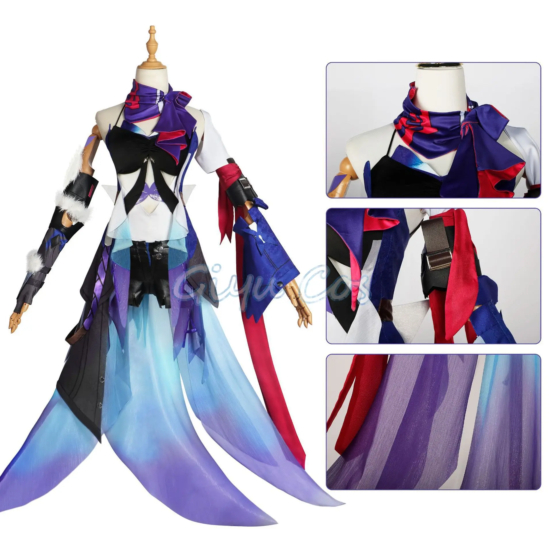 Seele Vollerei Cosplay Costume Honkai Star Rail Carnival Uniform Wig Anime Halloween Costumes Women Game