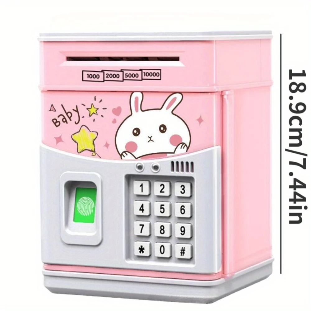 WizKidz Piggy Bank for Kids Electronic Money Bank with Fingerprint Code Drawing Fun Savings Toy for Boys and Girls Birthday Gift