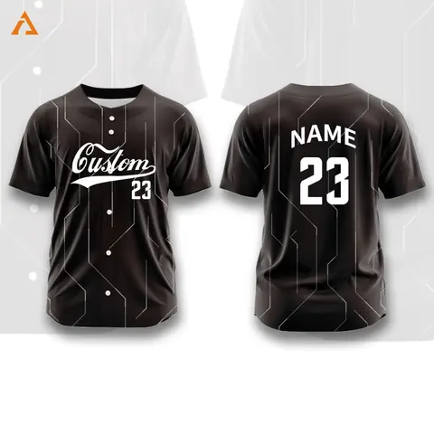 Custom Men Baseball Sublimation Jersey Team T-Shirt Made Personalized Button Baseball Jerseys Print Logo Name Uniforms BQ-P2550