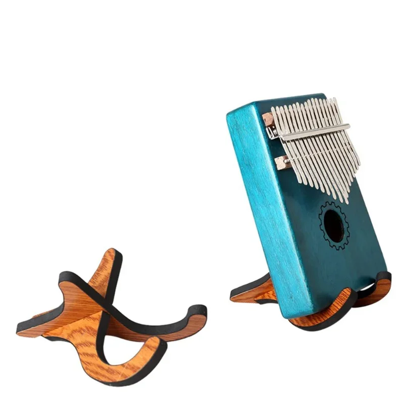 Portable Wooden Kalimba Holder Stand Collapsible Stand Rack for Kalimba Thumb Piano Accessories