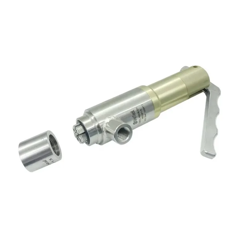 

G80 Quick Coupling - Pneumatic Actuation, Internal Threaded, for Leak Test in Hydraulic Tools, with Lever Handle