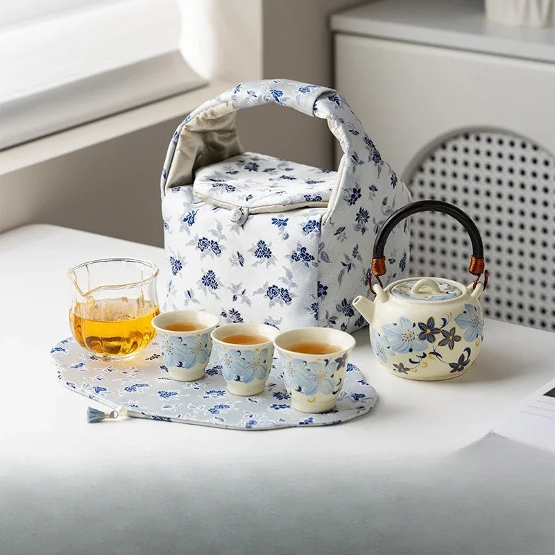 Portable travel tea set Kuaike cup outdoor charter car camping tea set for one person