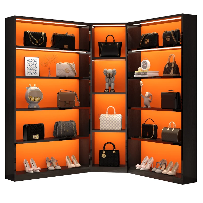 Beauty salon cosmetics display cabinet, skincare products, shoes, bags, items display cabinet customization