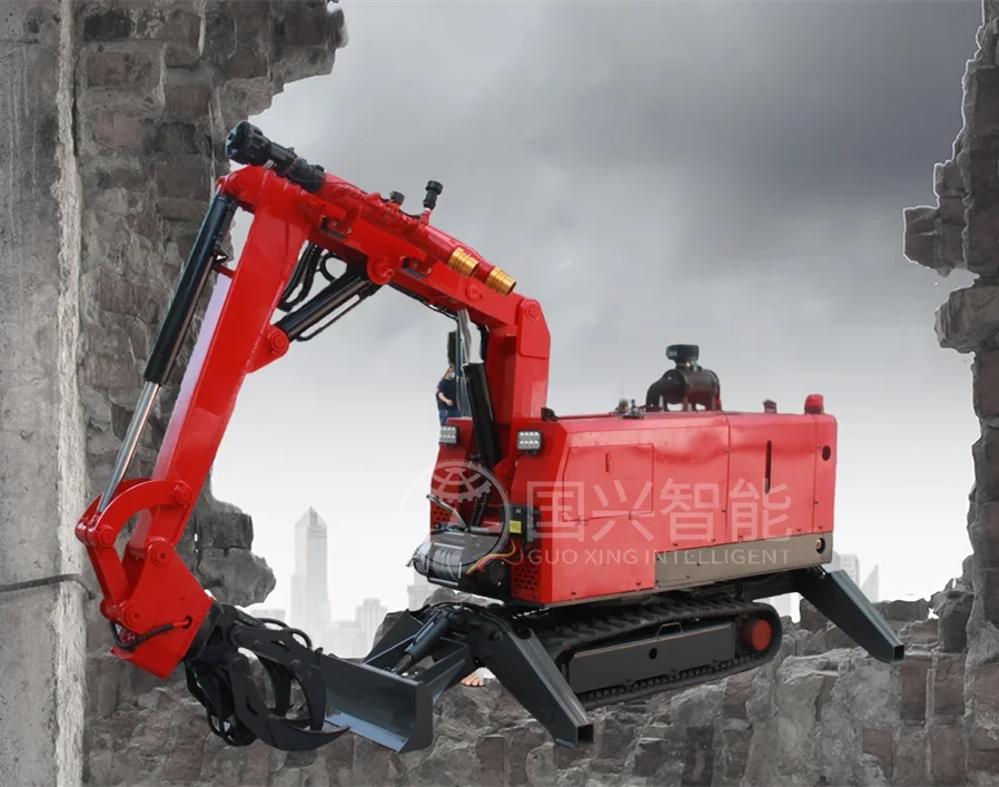 

Guoxing RXR-JM200D Remote Control Construction Firefighting Demolition Robot Machine