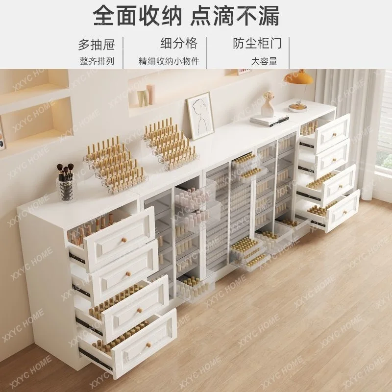 Nail art display cabinet Nail product locker Floor nail polish glue storage cabinet