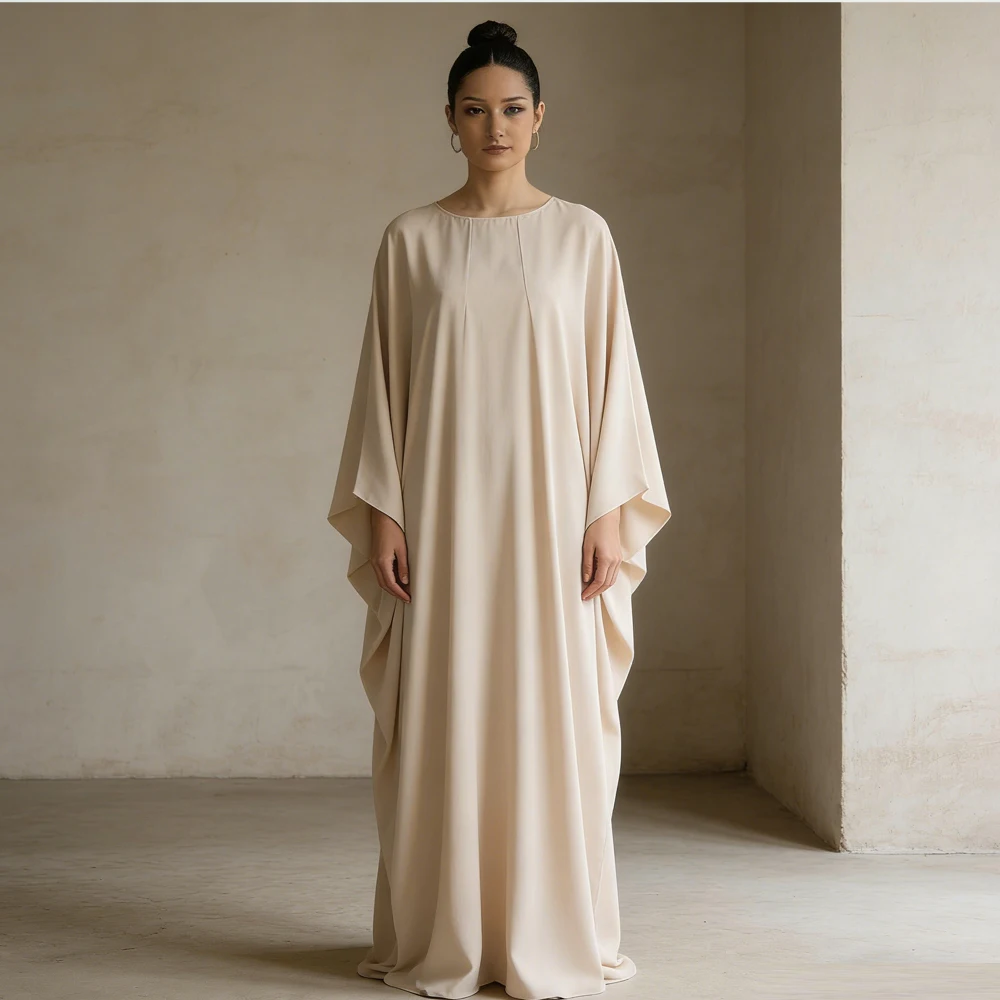 

Fake Two Piece Abayas Dubai Kaftan Eid Djellaba Muslim Women Maxi Dress Ramadan Kebaya Caftan Marocain Femme Islam Jalabiya Robe