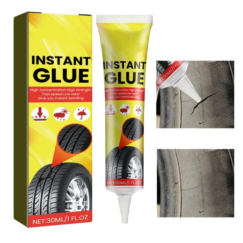 1Pcs 30ml Tire Repair Glue Liquid Strong Rubber Wear-resistant Non-corrosive Adhesive instant glue Bond Leather