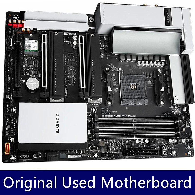 GIGABYTE B550 VISION D-P Motherboard ATX Socket AM4 Supports Ryzen 5000 4000 3000 Series CPU Intel Thunderbolt 3