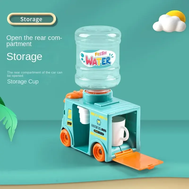 Mini distributeur d'eau pour enfants, jouets de maison de jeu de simulation, ensemble de meubles de cuisine pour filles, jouets d'eau potable de jus pour enfants