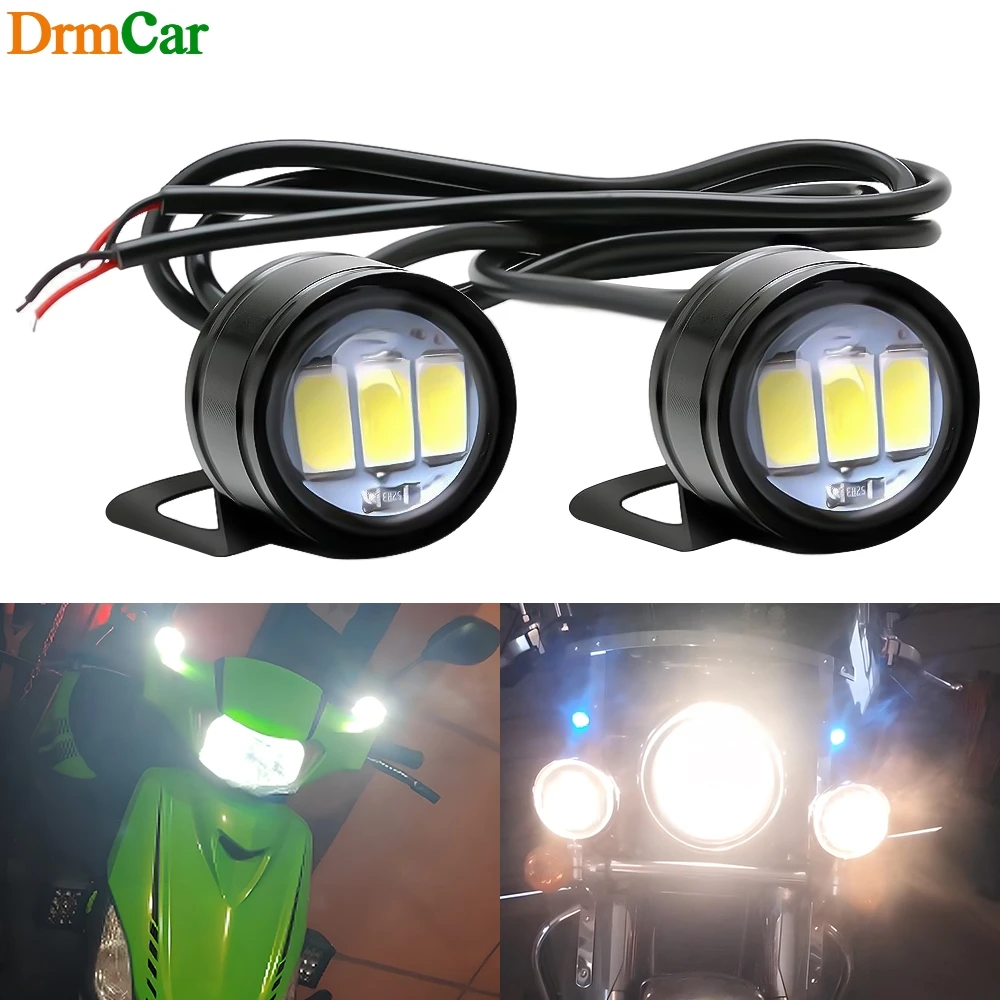 

1/2X Eagle Eye Mirror Light DRL tail Bulb Super Bright Car Motorcycle headlamp Led Turn Signal Parking Brake Lamp Daylight White