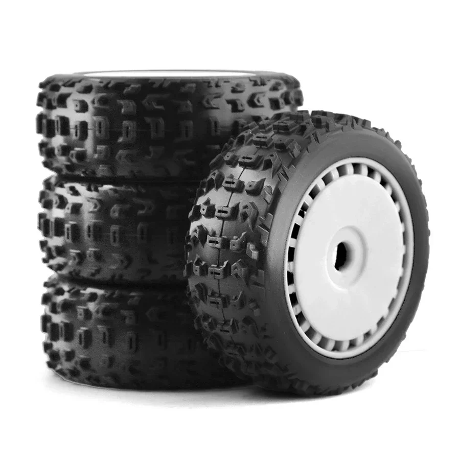 

4pcs 116mm 1/8 RC Off-Road Buggy Tires Wheel 17mm Hex for ARRMA Trxs Redcat Team Losi Kyosho VRX HPI WR8 HSP Hobao 1:8 RC Car