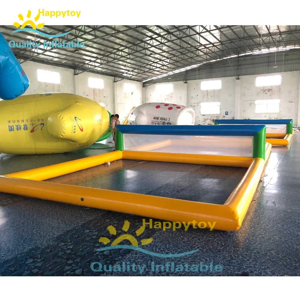 Water Play Sport Games Inflatable Floating Water Volleyball Court Filed