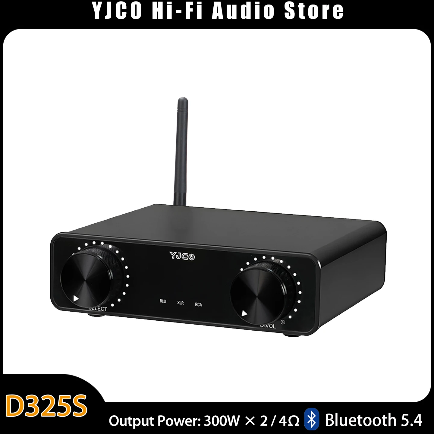 YJCO D325S High Power Fully Balanced Amplifier TPA3255 HiFi Stereo LDAC Bluetooth Decoding Home Audio Power Home Audio Stereo