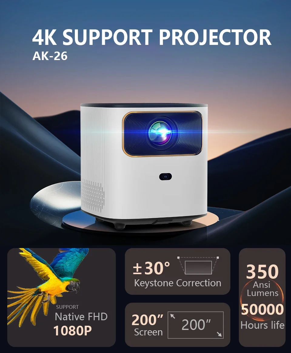 2024 Latest 2Gb Ram Android 11 Projector Mobile Phone 400 Pulgadas 1080 P Led 10.000 Lumen Beamer Mapping