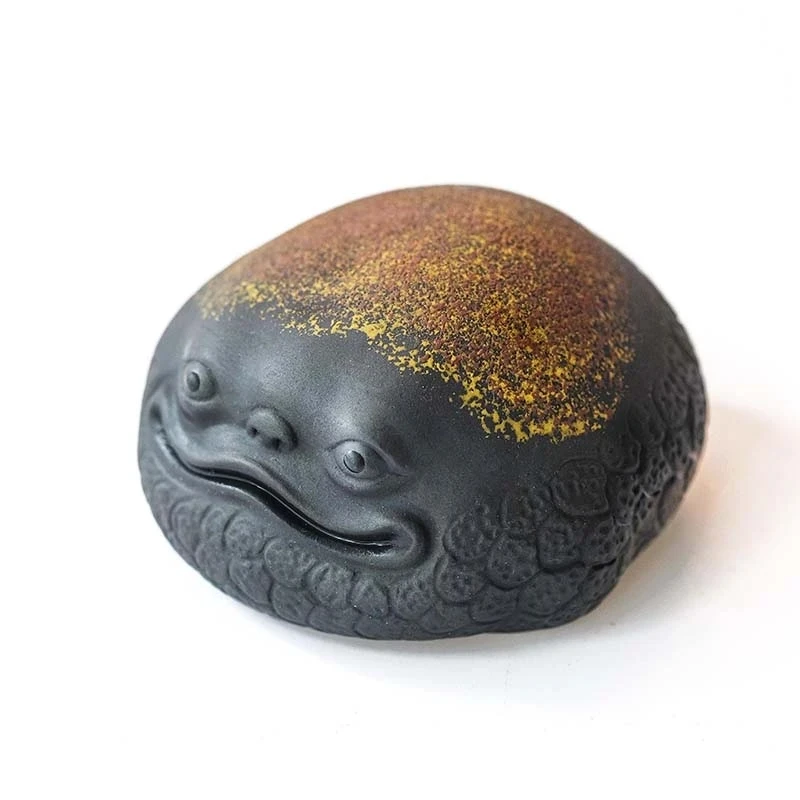 2023 Purple sand golden toad tea pet can raise lucky tea to play tea table accessories tea figurine teapets Purple Clay Zen