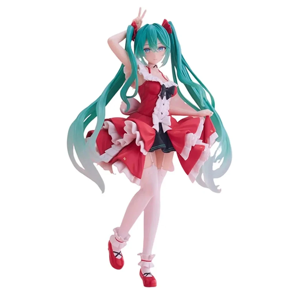 In Stock Original Taito Vocaloid Hatsune Miku Action Figure Collection 22Cm Anime Kawaii Doll Model Collectible Toys