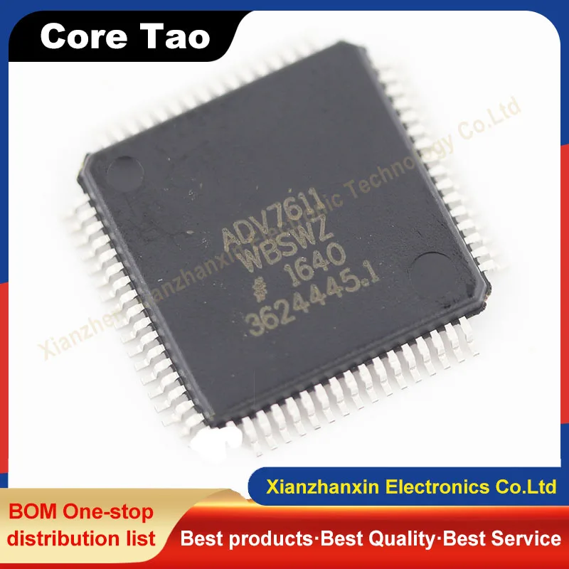 1pcs/lot ADV7611WBSWZ ADV7611 LQFP-64 New and original HDMI receiver line driver chip