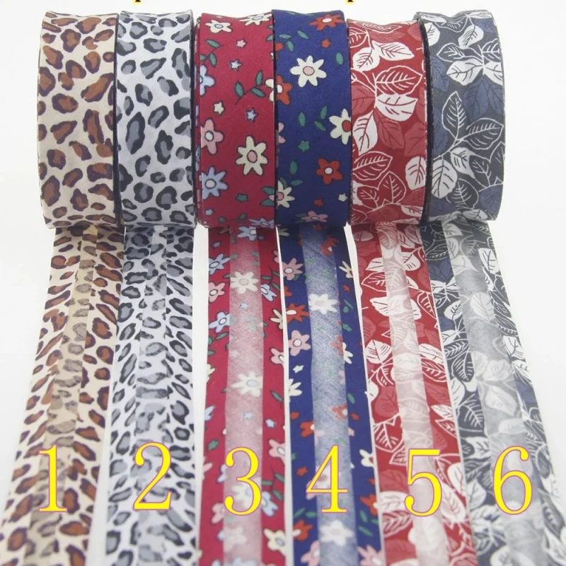 Single Fold Cotton bias tape, 25mm(1 \