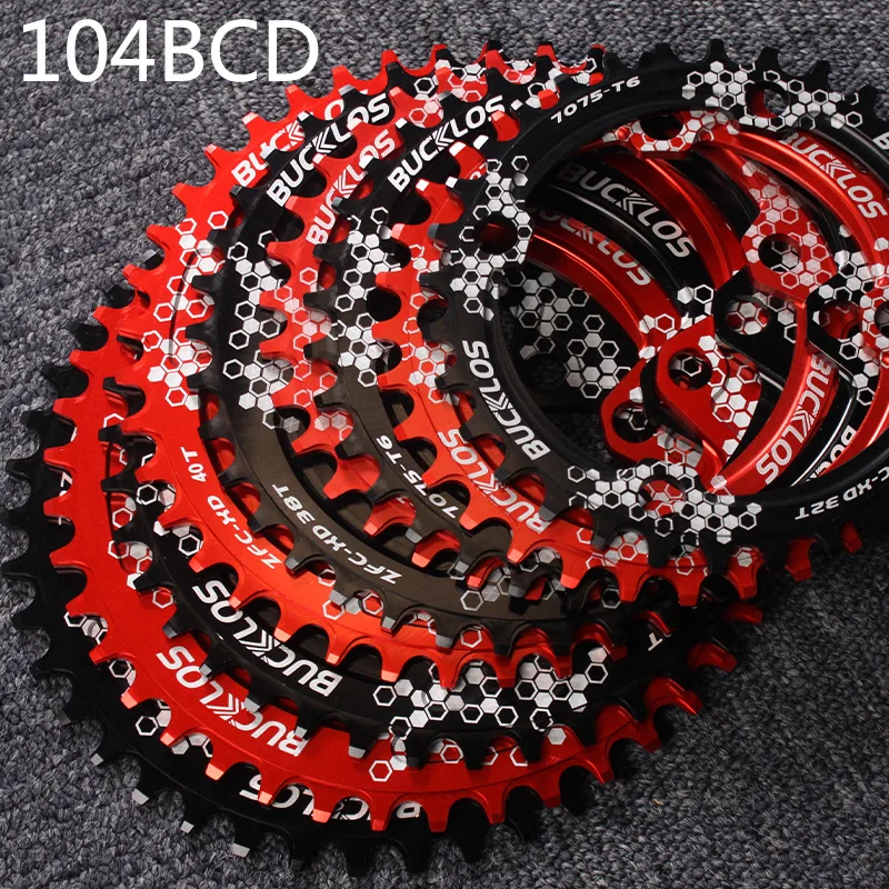 AliExpress NONE BUCKLOS Bicycle 104 BCD chainring round oval bicycle chain ring 30T 32T 34T 36T 38T 40T 42T narrow wide chainwheel bike part