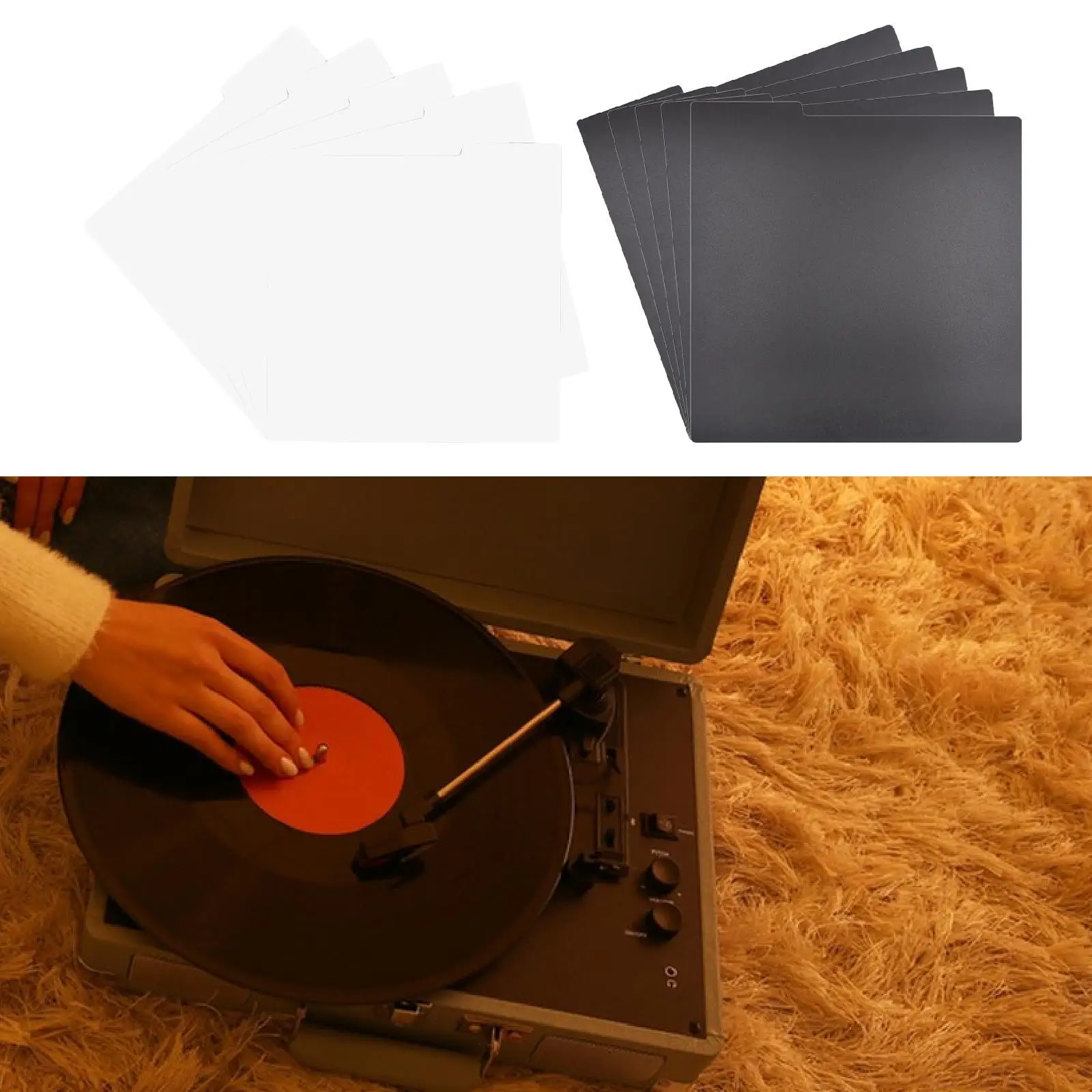 Record Dividers Category Markers Record Guides Hard Double Sided DIY Trading Card Dividers for DVD Organization Album Crate