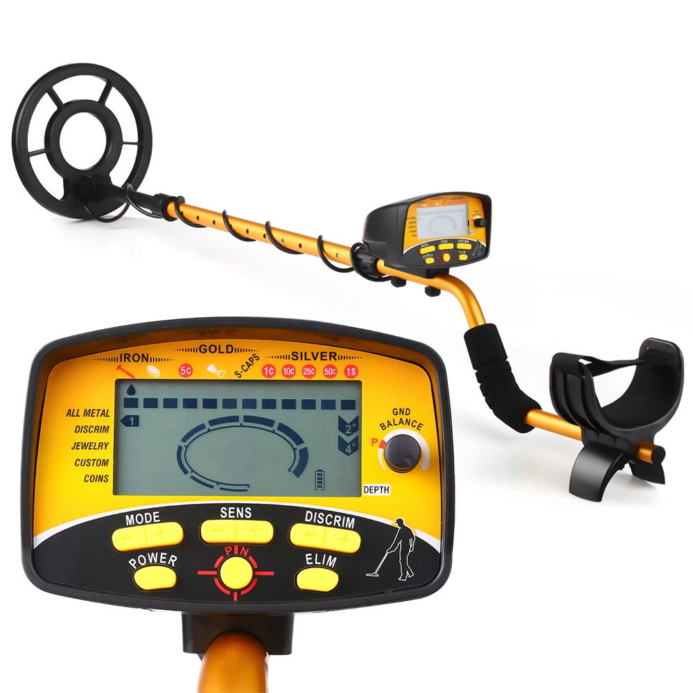 MD910 Underground Metal Finder LCD Display 4 Modes 10-150cm Detection Depth Gold Nugget Detector