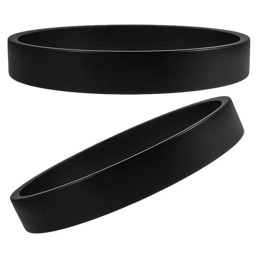

2Pcs Metal Clock Case Ultra-Thin Edge Quartz Housing Replacement Parts Hanging Accessories Home Office School 12 Inch