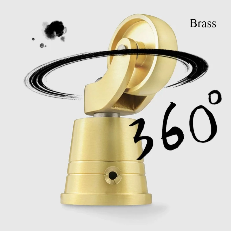 2 Pieces Brass Cup Castors Furniture Tables and Chairs Feet Cushions Silent Bearing Piano Sofa Metal Heavy Duty Universal Wheels