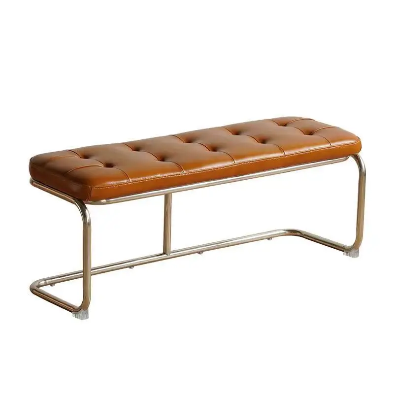 Shoe changing stool for home use, retro bedside footstool, long stool in the entrance to the door
