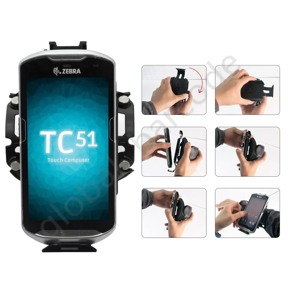 para Zebra TC51 Adaptador de Montaje de Muñeca, SG-TC51-WMADP1-02 5