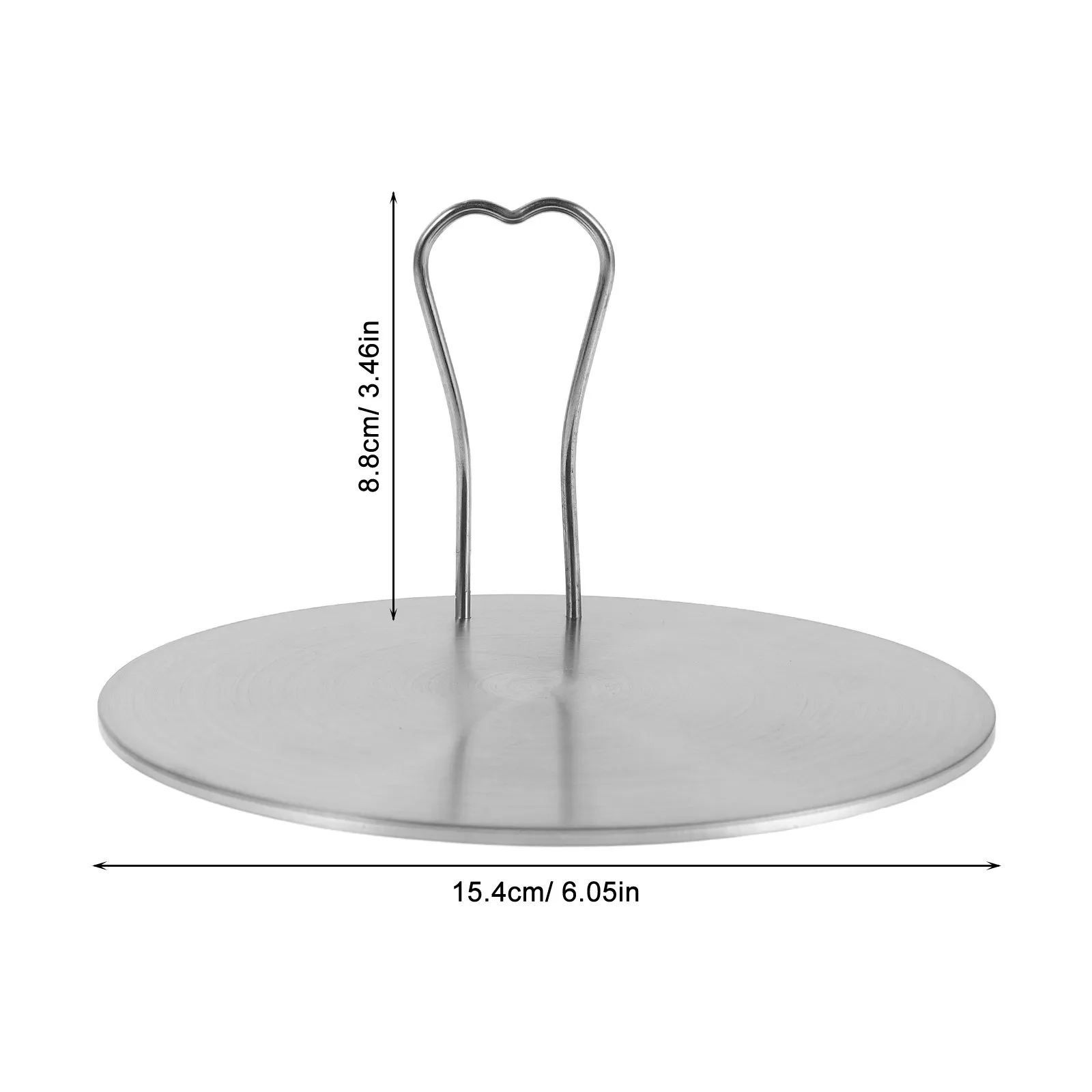Stainless Steel Induction Adapter Plate Heat Diffuser Disc for Gas Electric Induction Cooktops Detachable Heart Handle Universal