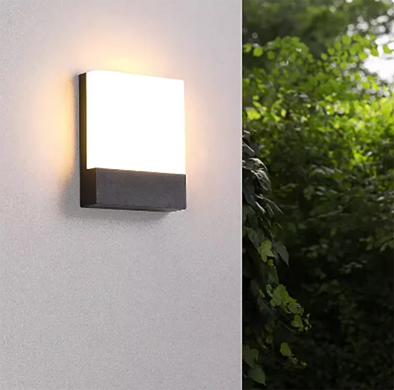 Outdoor waterproof IP65 minimalist super bright wall lamp villa courtyard entrance garden wall washing lamp outdoor decoration