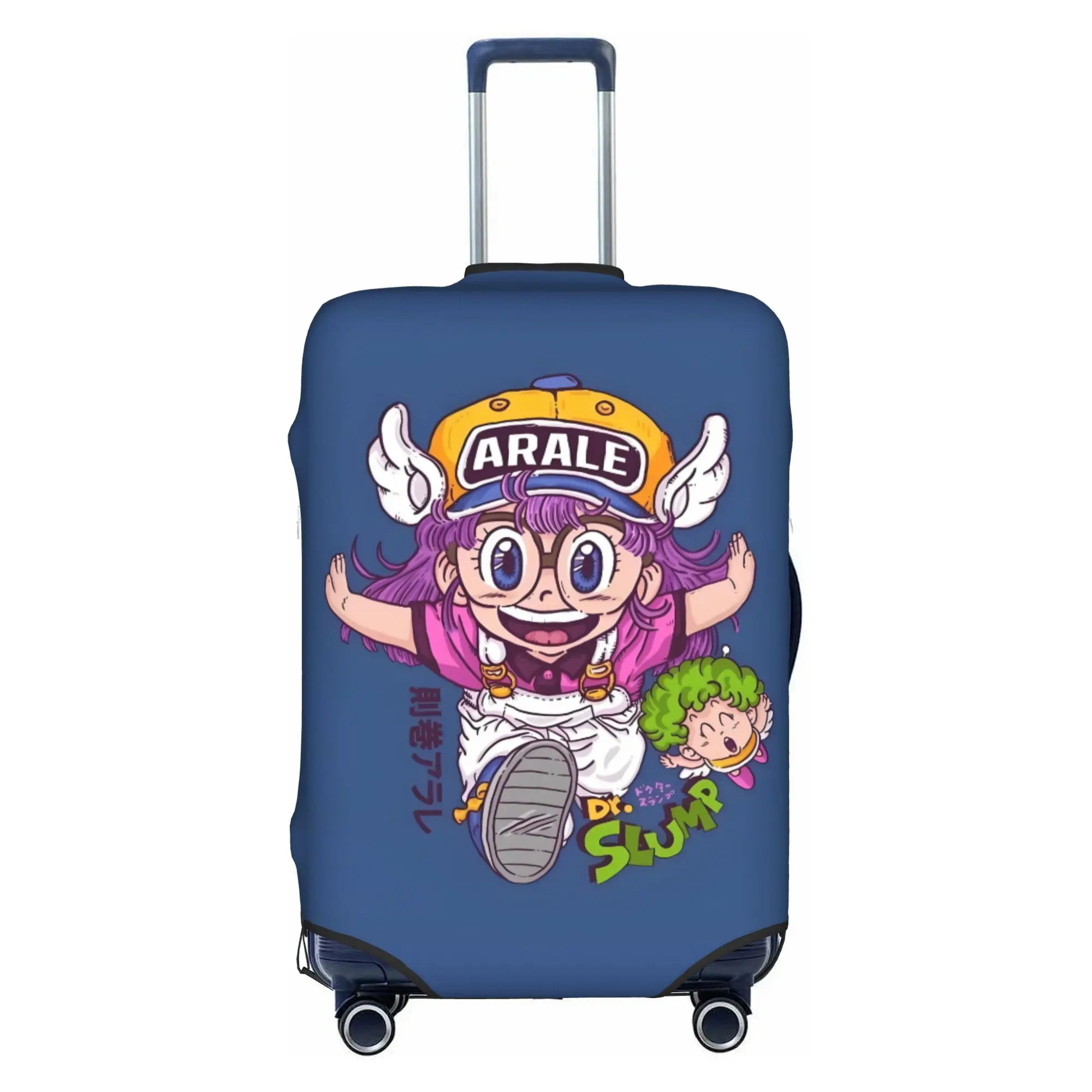 Arale Norimaki Dr Slump Suitcase Cover Dust Proof Anime Cartoon Luggage Covers Protector for 18-32 inch