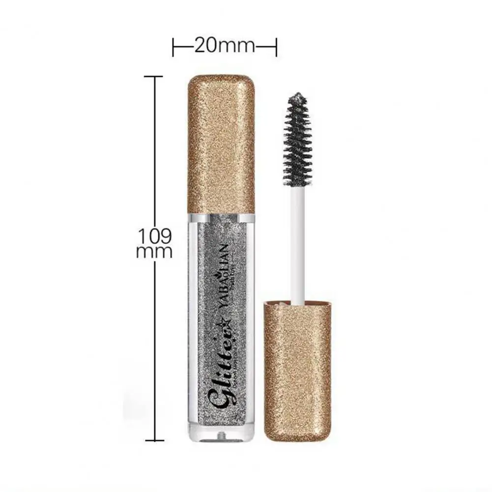 Diamond Mascara Shining Galaxy Sequins Sweat Proof Glitter Eyelashes Quick Dry Lasting Curling Thick Mascara Makeup 1pcs