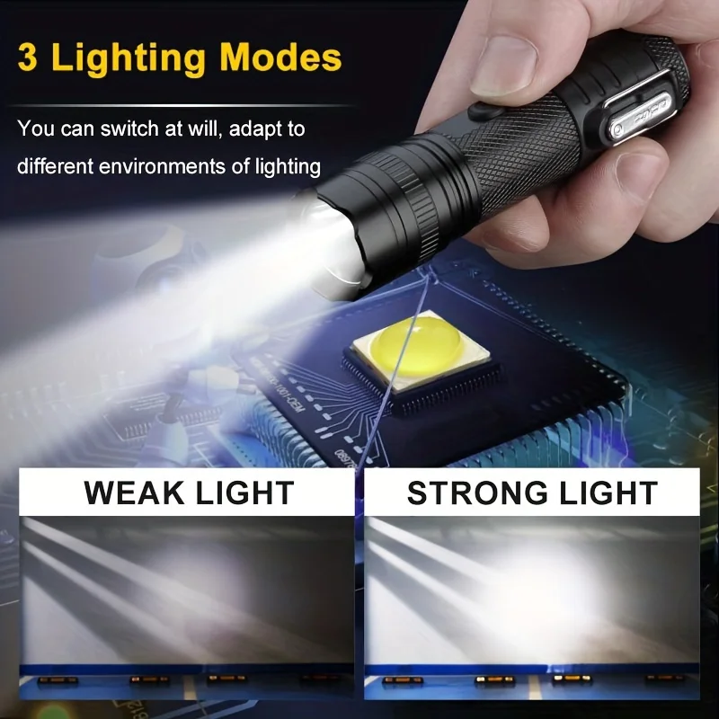 Dual Arc USB Rechargeable Lighter, Electric Plasma Lighter With LED Flashlight For Outdoor Adventure Survival Camping