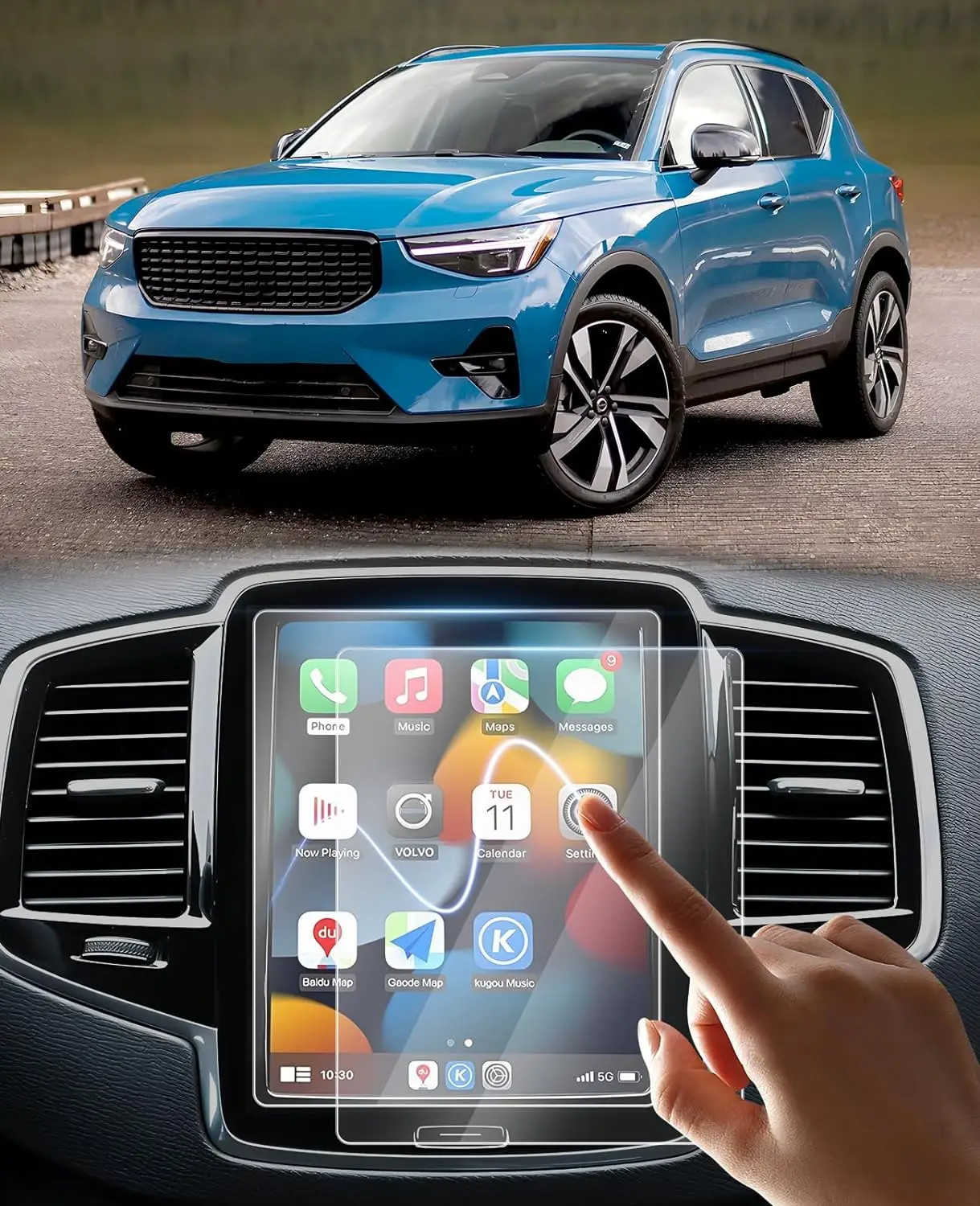 

For 2016-2024 Volvo XC40 XC60 XC90 V60 V90 S60 S90 Navigation Tempered Glass 8.4INCH GPS Screen Protector Screen Protective Film