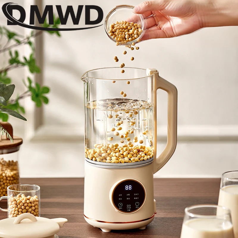 

DMWD Soybean Milk Maker Filter-free Wall Breaking Machine Smart Blender Automatic Cleaning Electric Heating Broken Wall Juicer